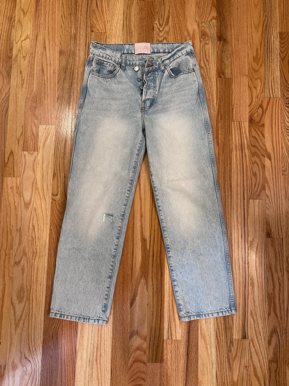Revice Women’s Straight Leg Jeans, Light Wash, Size 27